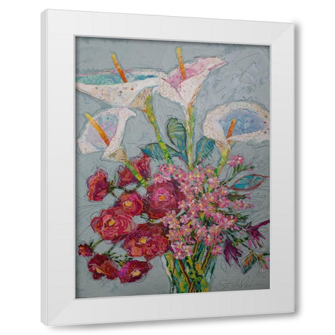 Happy Day White Modern Wood Framed Art Print by St Hilaire, Elizabeth