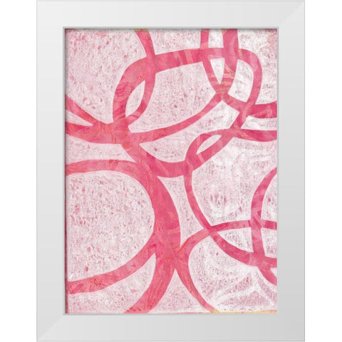 Monoprint XI White Modern Wood Framed Art Print by St Hilaire, Elizabeth