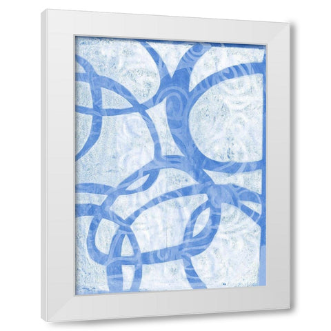 Monoprint XV White Modern Wood Framed Art Print by St Hilaire, Elizabeth