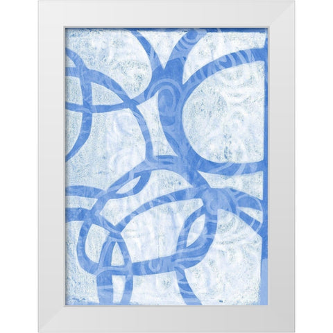 Monoprint XV White Modern Wood Framed Art Print by St Hilaire, Elizabeth