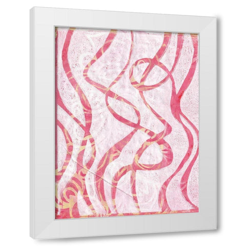 Monoprint XVI White Modern Wood Framed Art Print by St Hilaire, Elizabeth