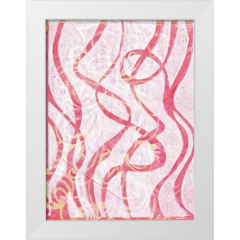 Monoprint XVI White Modern Wood Framed Art Print by St Hilaire, Elizabeth