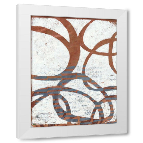 Monoprint XVII White Modern Wood Framed Art Print by St Hilaire, Elizabeth