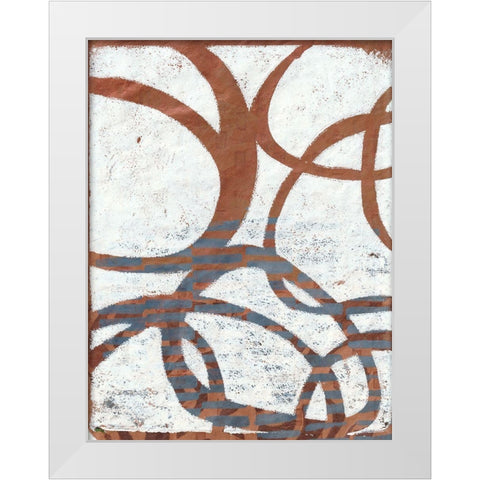 Monoprint XVII White Modern Wood Framed Art Print by St Hilaire, Elizabeth