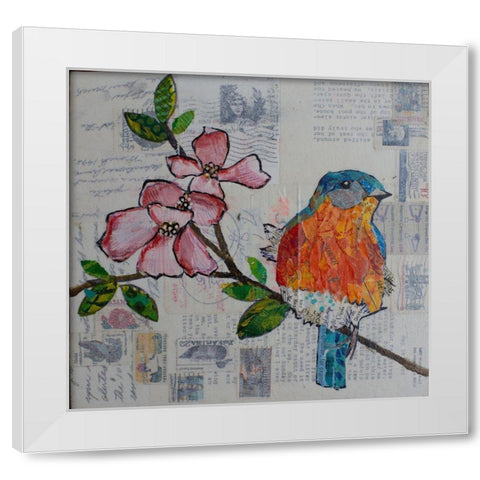 True Blue White Modern Wood Framed Art Print by St Hilaire, Elizabeth