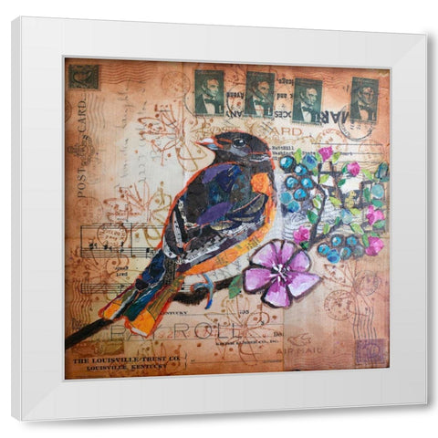 Oriole US Mail White Modern Wood Framed Art Print by St Hilaire, Elizabeth