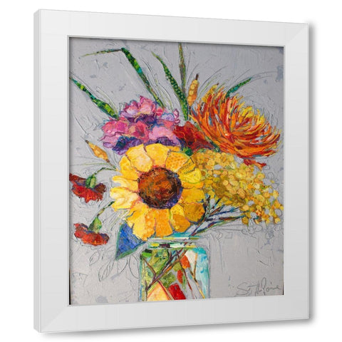 Falling for You I White Modern Wood Framed Art Print by St Hilaire, Elizabeth