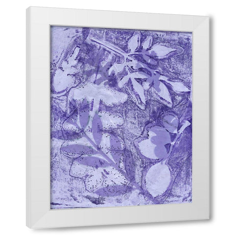 Very Peri Botanical Print I White Modern Wood Framed Art Print by St Hilaire, Elizabeth