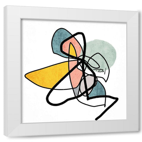 Shapes and Lines VI White Modern Wood Framed Art Print by Orlov, Irena