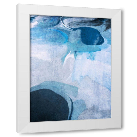 Neutral Flow I White Modern Wood Framed Art Print by Orlov, Irena