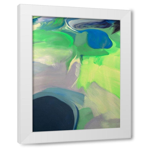 Neutral Flow II White Modern Wood Framed Art Print by Orlov, Irena