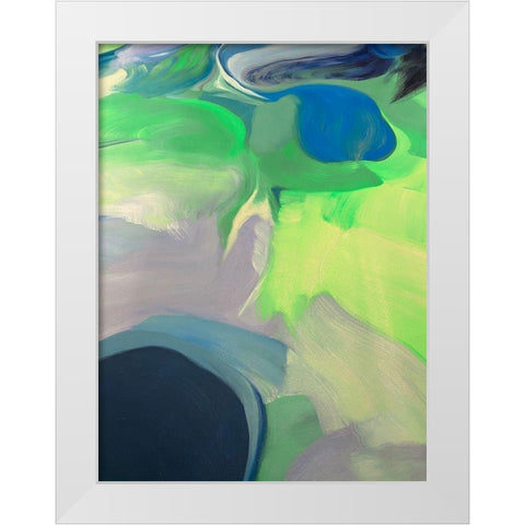 Neutral Flow II White Modern Wood Framed Art Print by Orlov, Irena