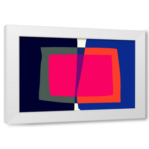 Art Shape Colors design II White Modern Wood Framed Art Print by Orlov, Irena