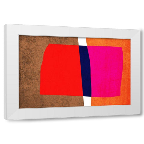 Art Shape Colors design IV White Modern Wood Framed Art Print by Orlov, Irena