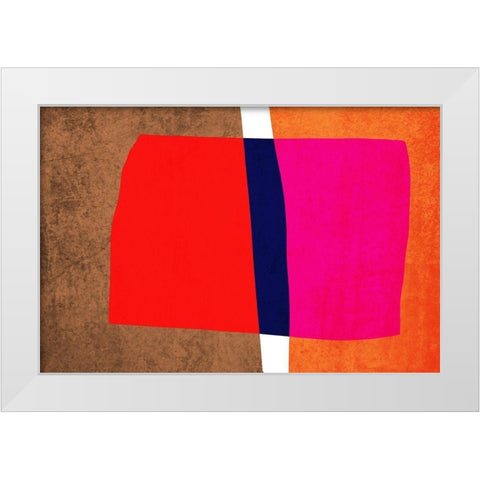 Art Shape Colors design IV White Modern Wood Framed Art Print by Orlov, Irena