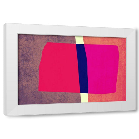 Art Shape Colors design V White Modern Wood Framed Art Print by Orlov, Irena