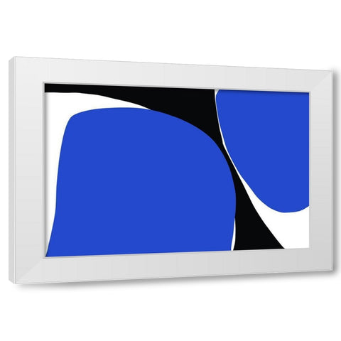 Art Shape Colors design VIII White Modern Wood Framed Art Print by Orlov, Irena