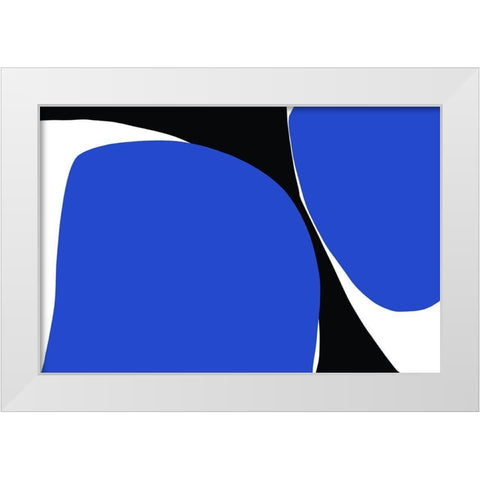 Art Shape Colors design VIII White Modern Wood Framed Art Print by Orlov, Irena