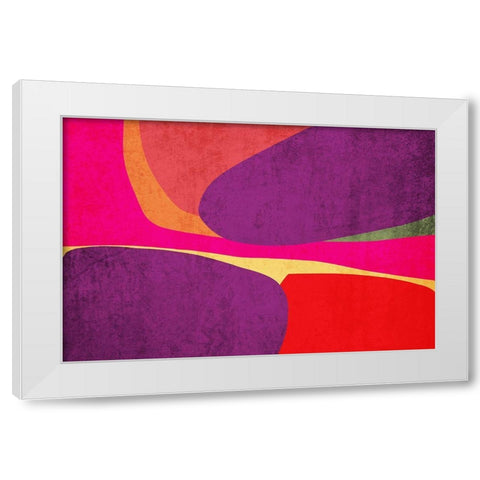 Art Shape Colors design X White Modern Wood Framed Art Print by Orlov, Irena