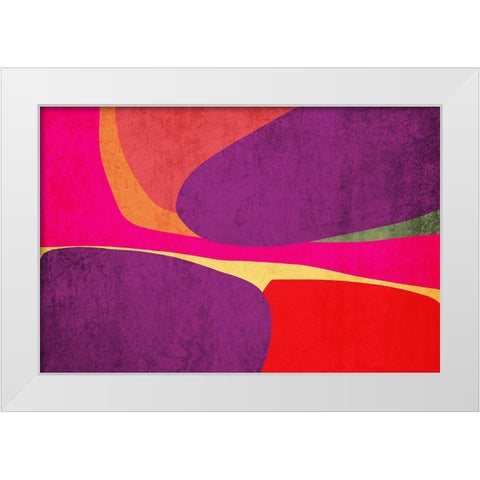 Art Shape Colors design X White Modern Wood Framed Art Print by Orlov, Irena