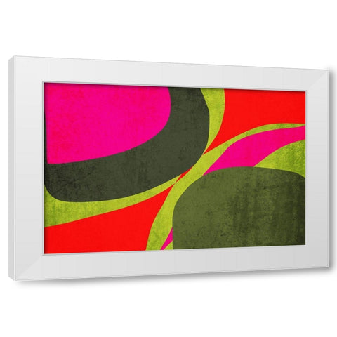 Art Shape Colors design XII White Modern Wood Framed Art Print by Orlov, Irena