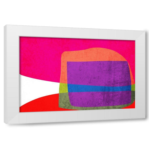 Art Shape Colors design XIII White Modern Wood Framed Art Print by Orlov, Irena