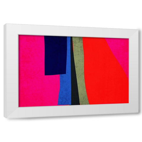 Art Shape Colors design XV White Modern Wood Framed Art Print by Orlov, Irena