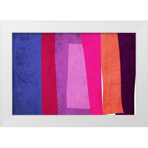 Art Shape Colors design XVI White Modern Wood Framed Art Print by Orlov, Irena
