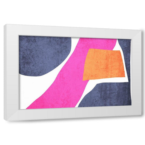 Art Shape Colors design XVII White Modern Wood Framed Art Print by Orlov, Irena