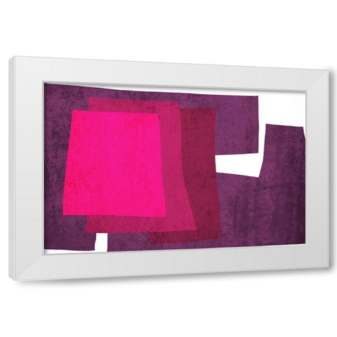 Art Shape Colors design XIX White Modern Wood Framed Art Print by Orlov, Irena