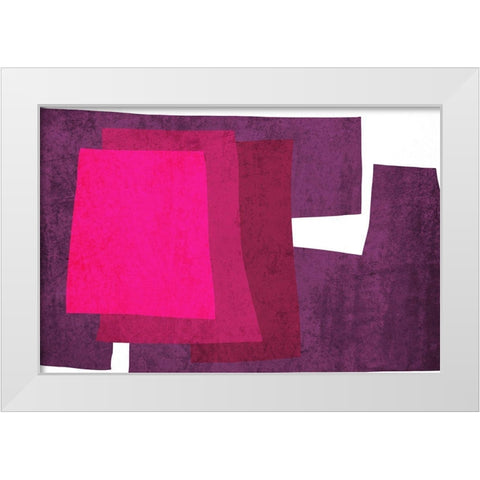 Art Shape Colors design XIX White Modern Wood Framed Art Print by Orlov, Irena