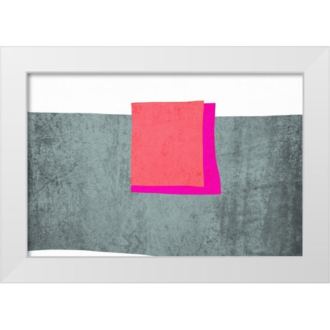 Art Shape Colors design XXII White Modern Wood Framed Art Print by Orlov, Irena