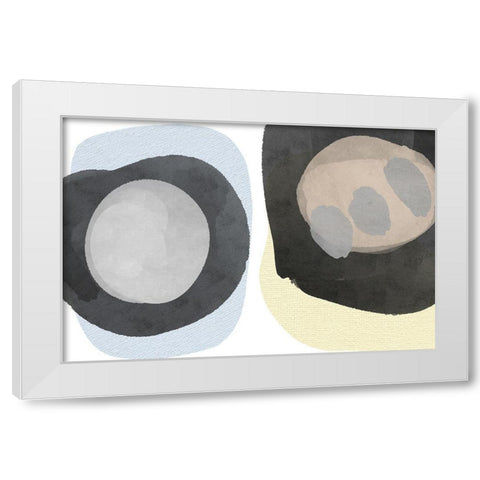 Art Shape Colors design XXIV White Modern Wood Framed Art Print by Orlov, Irena