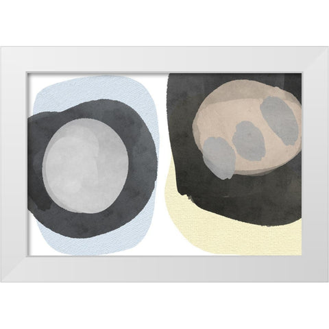 Art Shape Colors design XXIV White Modern Wood Framed Art Print by Orlov, Irena