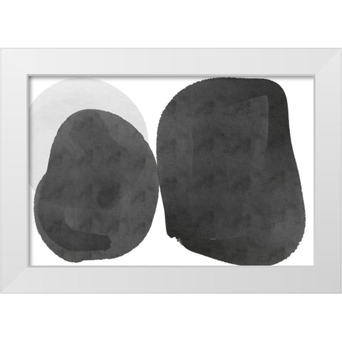 Art Shape Colors design XXVII White Modern Wood Framed Art Print by Orlov, Irena