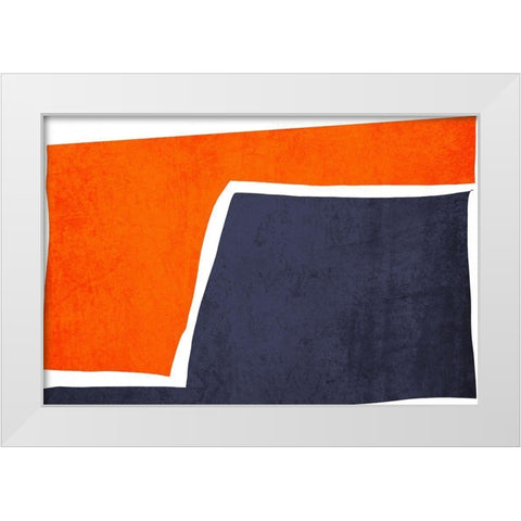 Art Shape Colors Design XXXVII White Modern Wood Framed Art Print by Orlov, Irena