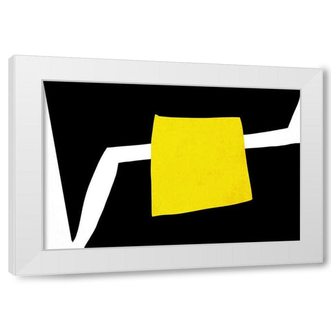 Art Shape Colors Design XXXVIII White Modern Wood Framed Art Print by Orlov, Irena