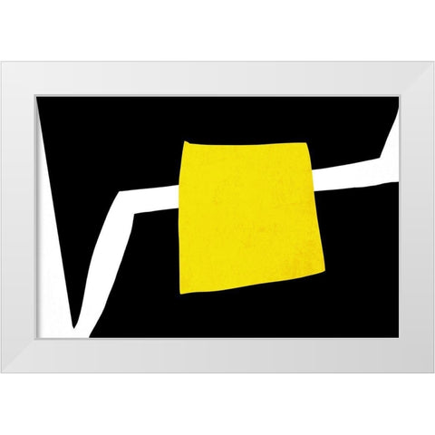 Art Shape Colors Design XXXVIII White Modern Wood Framed Art Print by Orlov, Irena