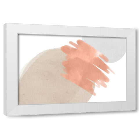 Art Shape Colors Design XXXXVIII White Modern Wood Framed Art Print by Orlov, Irena