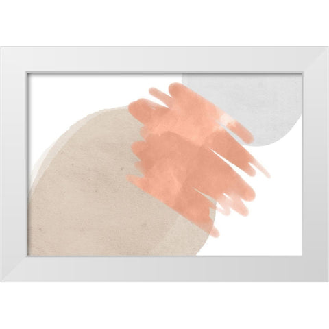 Art Shape Colors Design XXXXVIII White Modern Wood Framed Art Print by Orlov, Irena