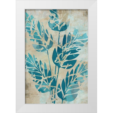 Moonlit Palms I White Modern Wood Framed Art Print by Kouta, Flora
