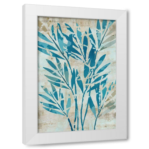 Moonlit Palms II White Modern Wood Framed Art Print by Kouta, Flora
