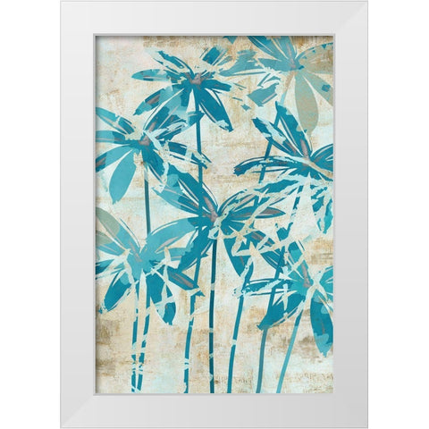 Moonlit Palms III White Modern Wood Framed Art Print by Kouta, Flora