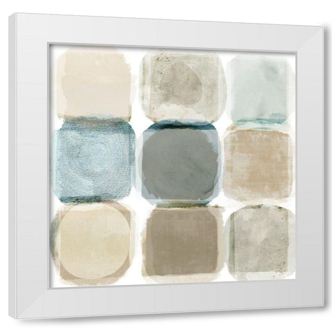 Beach Rocks II White Modern Wood Framed Art Print by Kouta, Flora