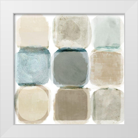 Beach Rocks II White Modern Wood Framed Art Print by Kouta, Flora