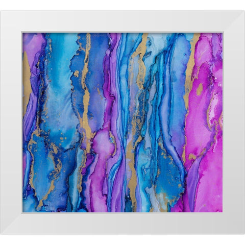 Abstract Ink Fantasy II White Modern Wood Framed Art Print by Haase, Andrea