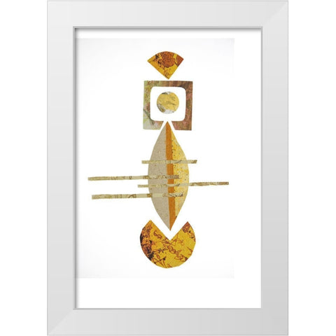 Paper Geometry White Modern Wood Framed Art Print by Haase, Andrea