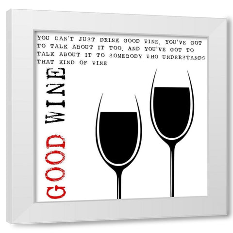 Kitchen Art Bon Appetit White Modern Wood Framed Art Print by Haase, Andrea