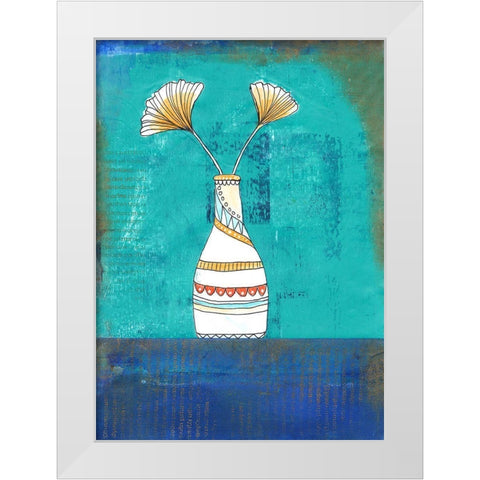 Flowergreetings White Modern Wood Framed Art Print by Haase, Andrea