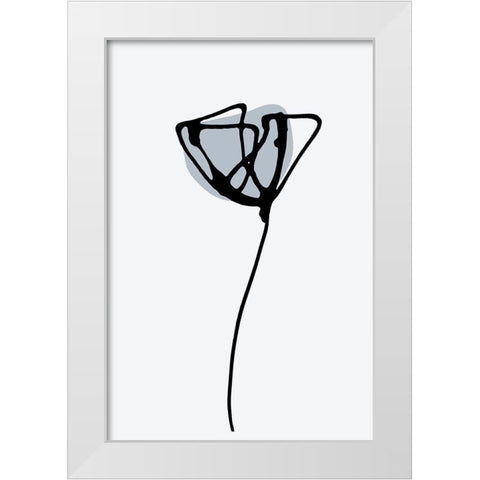 Minimal Narcissus White Modern Wood Framed Art Print by Haase, Andrea